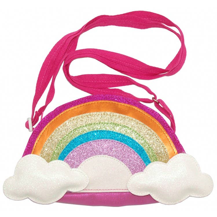 Lily and Momo - Over The Rainbow Bag Kid Handbag - Glitter Rainbow - Purses & Pearls