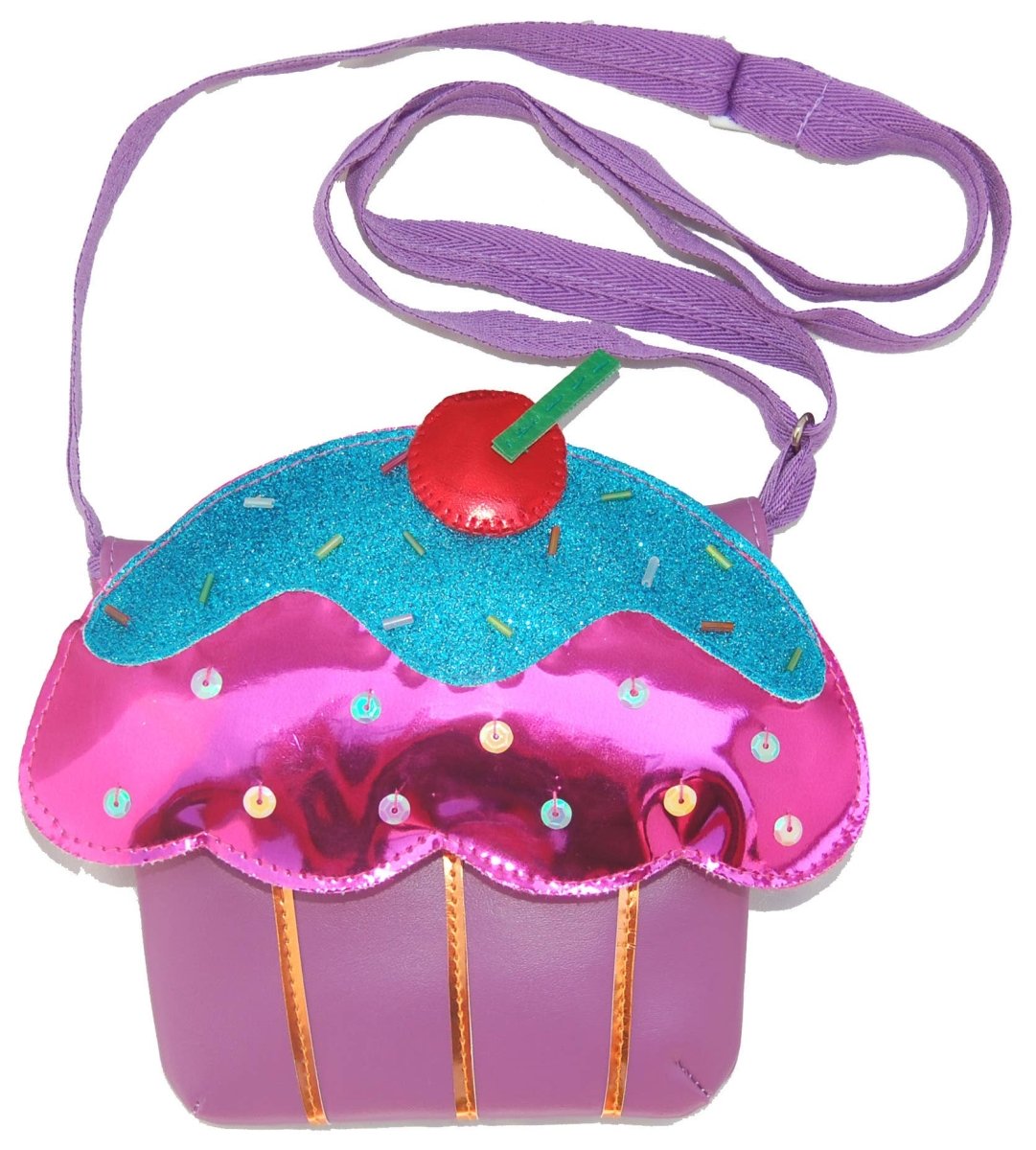 Lily and Momo - Sparkle Cupcake Handbag - Pink and Purple - Purses & Pearls