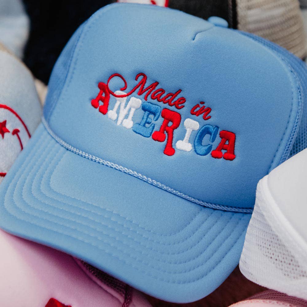 Made in America Foam Trucker Hat - Purses & Pearls