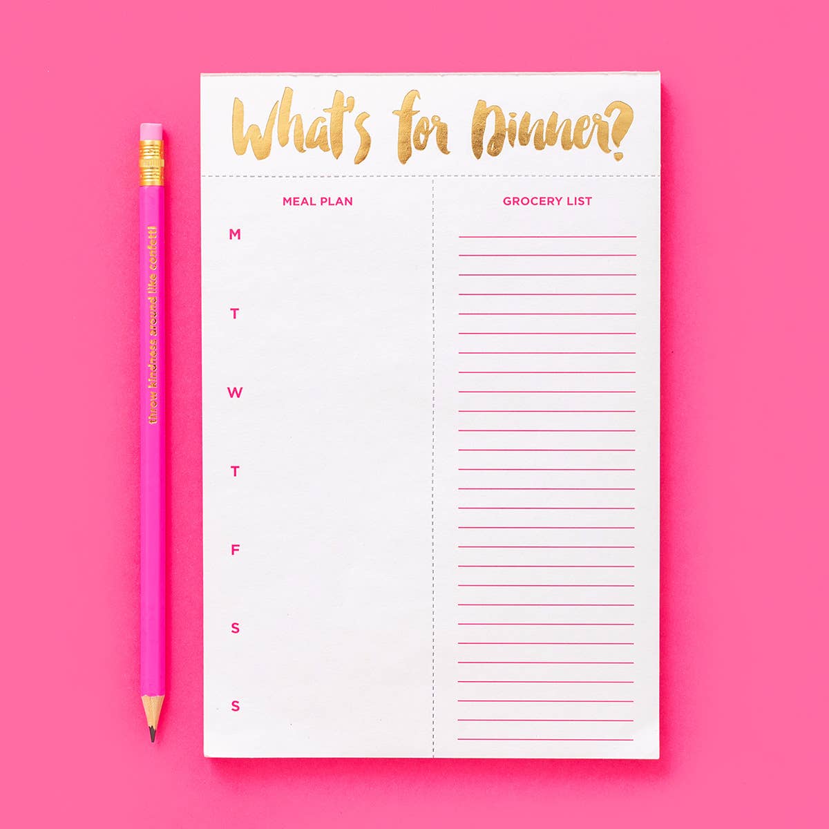 Meal Planning Notepad - "What's for Dinner?" - Purses & Pearls