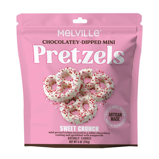 Melville Candy Company - Mini Sweet Crunch Pretzels - Purses & Pearls