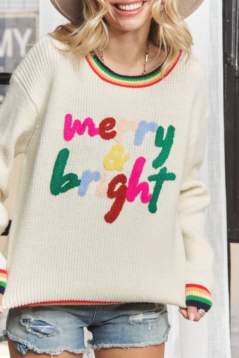 Merry And Bright Sweater - Purses & Pearls