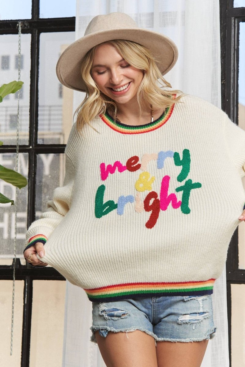 Merry And Bright Sweater - Purses & Pearls