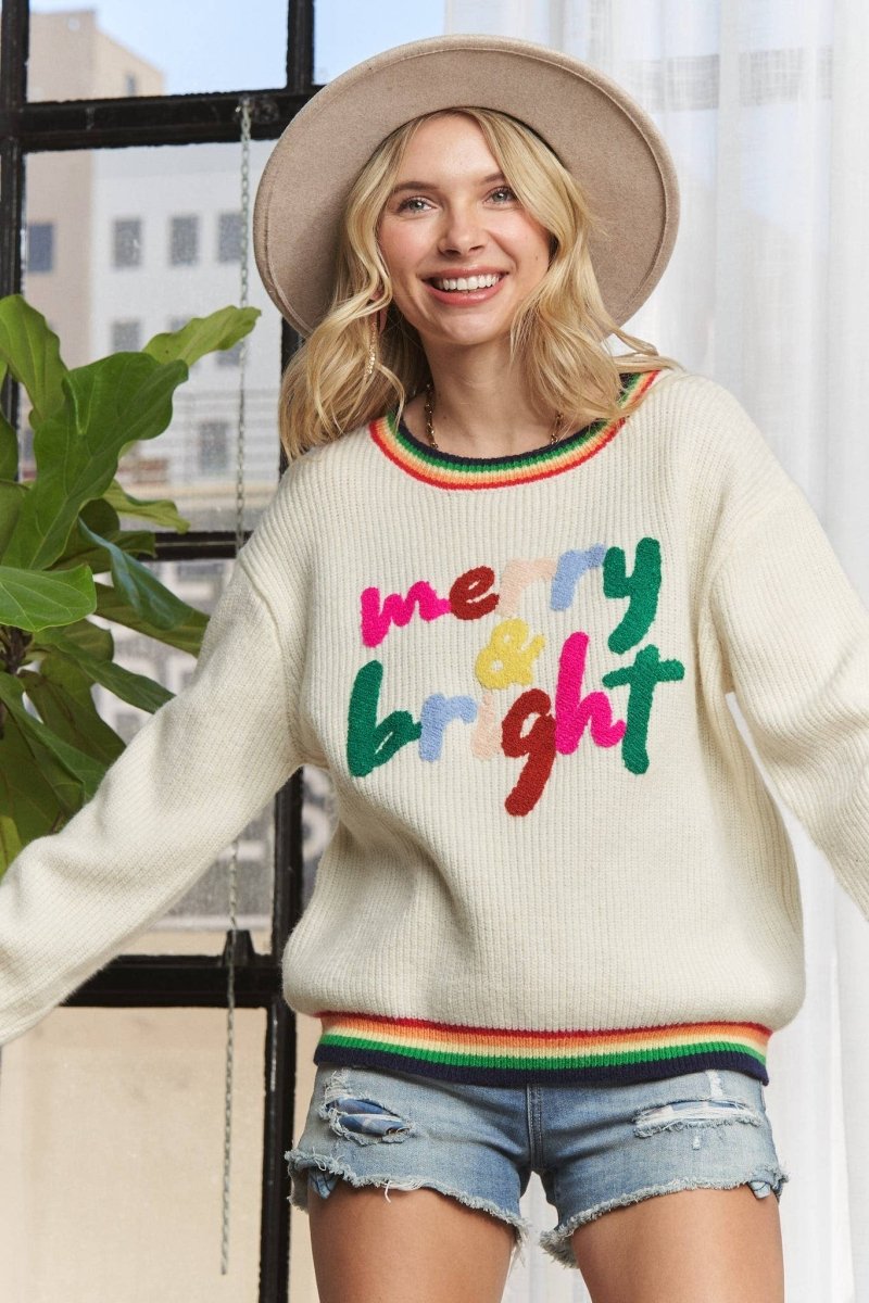 Merry And Bright Sweater - Purses & Pearls