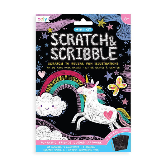 Mini Scratch & Scribble Art Kit: Unicorn - Purses & Pearls