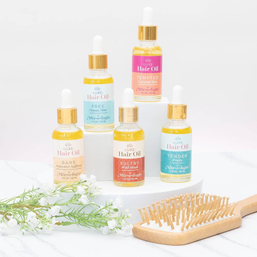 Mixologie - Luxe Hair Oil - Tempted (coconut kiss) - Purses & Pearls