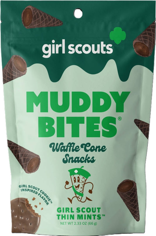 Muddy Bites Waffle Cone - Girl Scout Thin Mint - Purses & Pearls