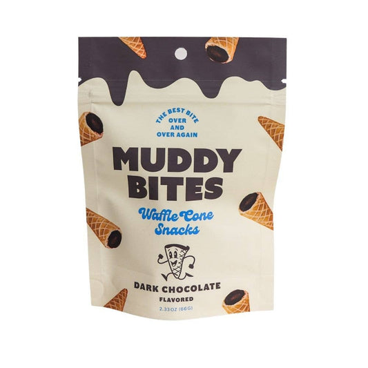 Muddy Bites Waffle Cone Snacks - Dark Chocolate - Purses & Pearls