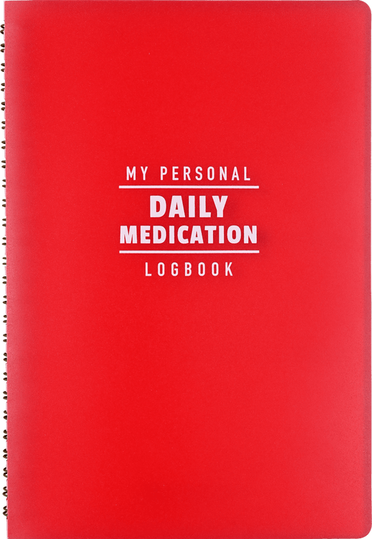 My Personal Daily Medication Logbook (Large Print) - Purses & Pearls