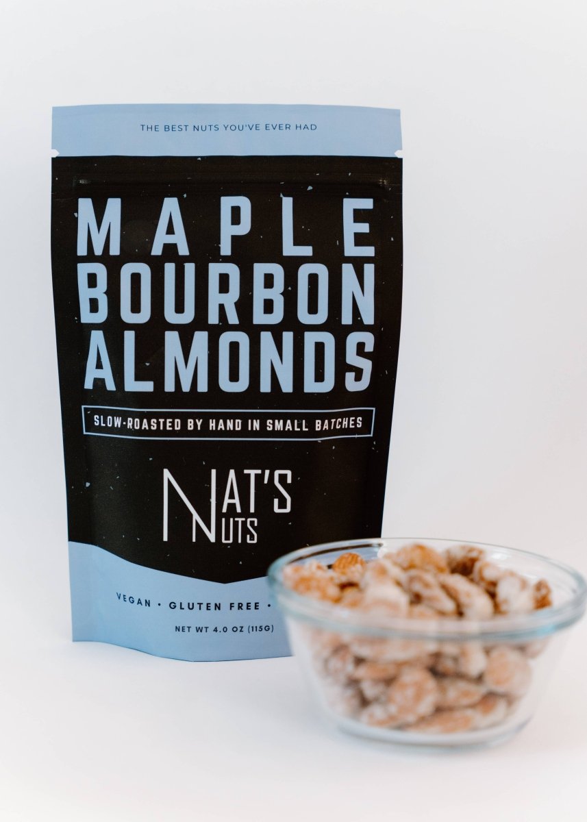 Nat's Nuts - Maple Bourbon Almonds - Purses & Pearls