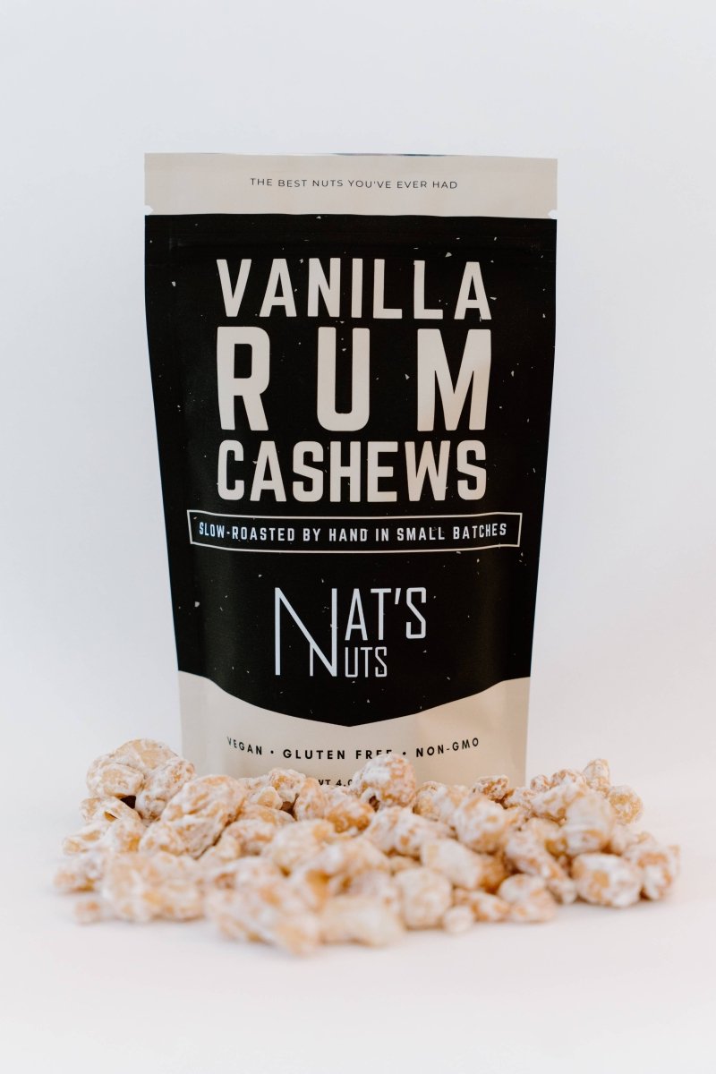 Nat's Nuts - Vanilla Rum Cashews - Purses & Pearls