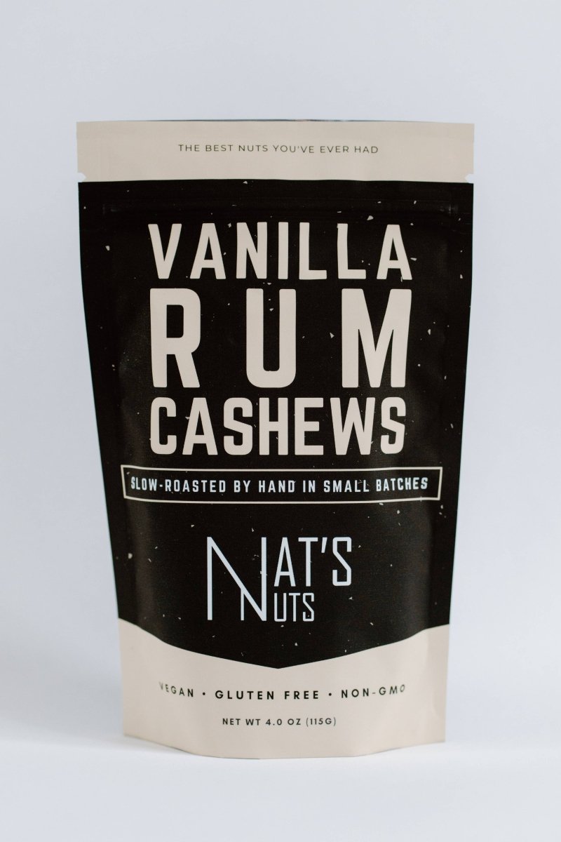 Nat's Nuts - Vanilla Rum Cashews - Purses & Pearls