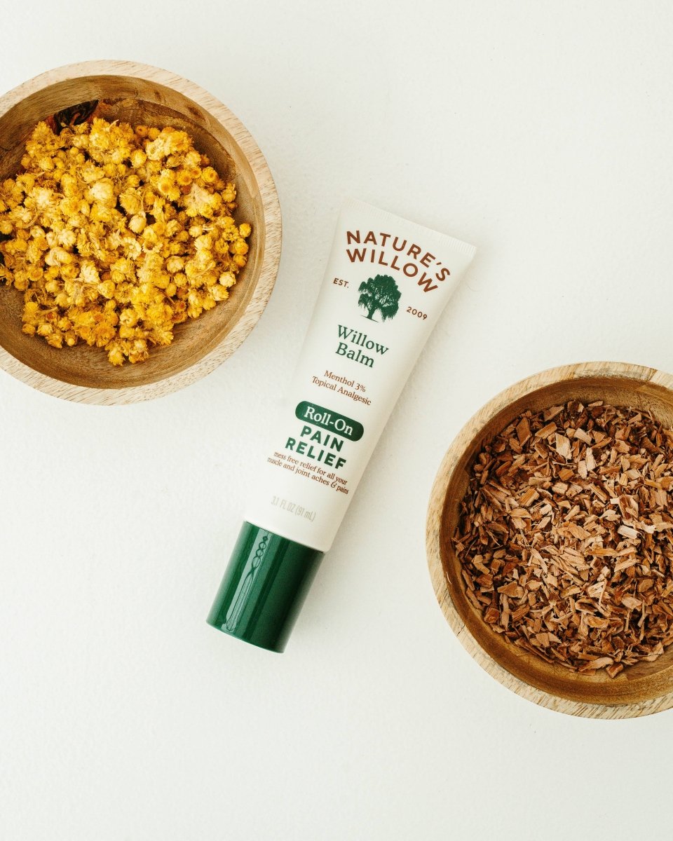 Nature's Willow - MESS-FREE Roll-On Willow Balm Pain Relief - Purses & Pearls