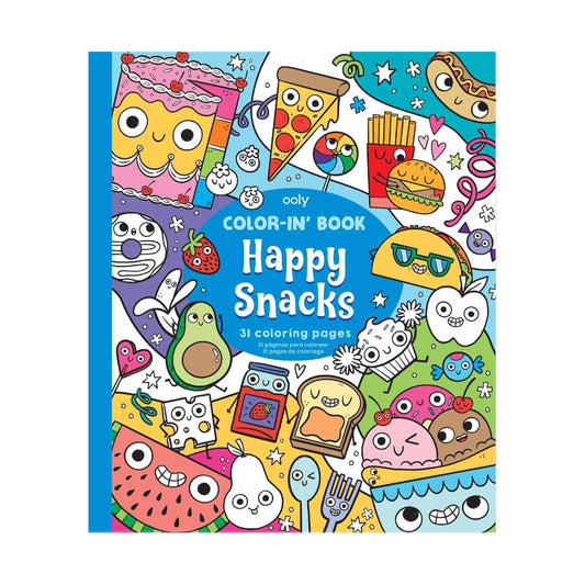 OOLY - 118 - 306 - Color - in' Book: Happy Snacks Coloring Book - Purses & Pearls