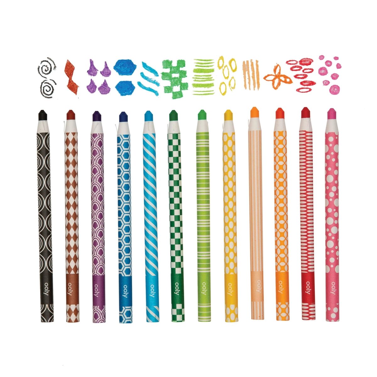 OOLY - Color Appeel Crayons - Set of 12 - Purses & Pearls