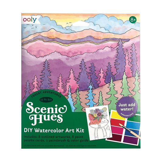 OOLY - Scenic Hues D.I.Y. Watercolor Kit Forest Adventure - Purses & Pearls