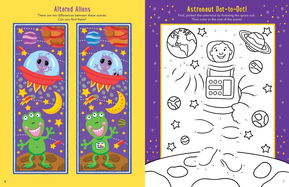 Outer Space Activity Book - Purses & Pearls