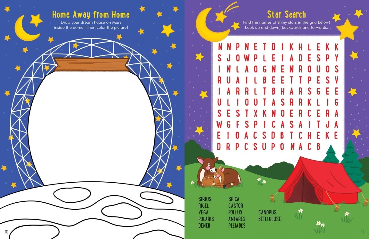 Outer Space Activity Book - Purses & Pearls