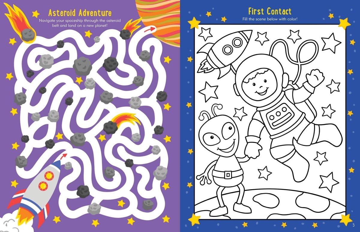 Outer Space Activity Book - Purses & Pearls