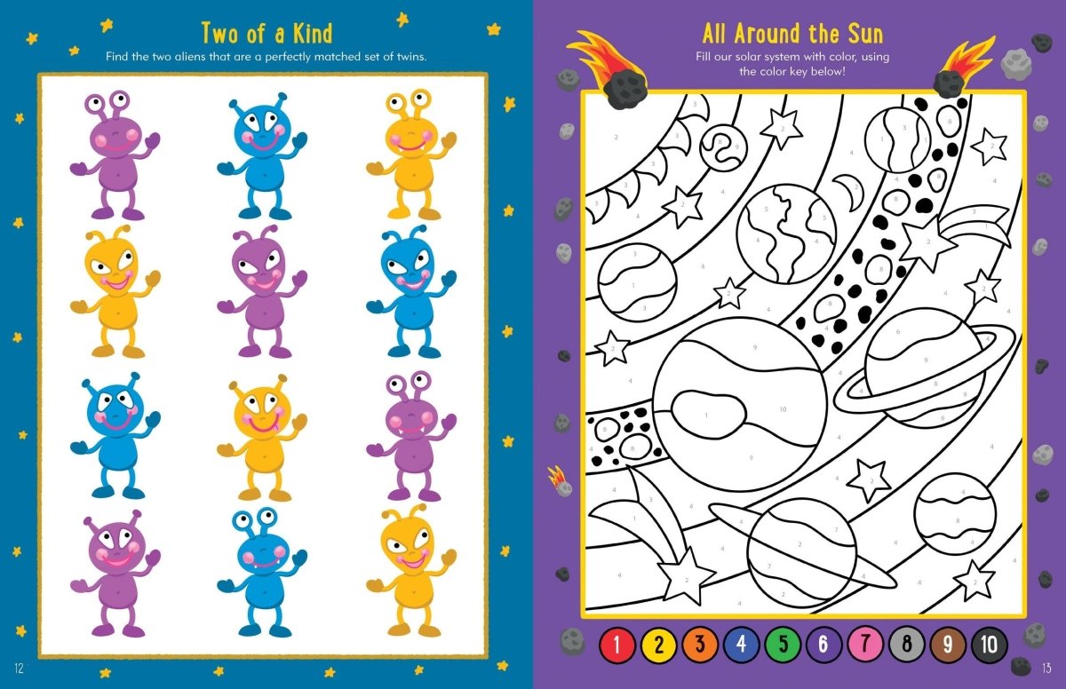 Outer Space Activity Book - Purses & Pearls