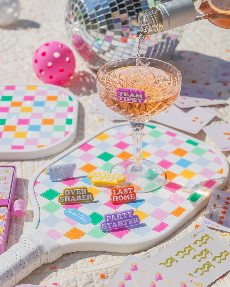Packed Party - Overserved Drink Charm & Marker Set - Purses & Pearls
