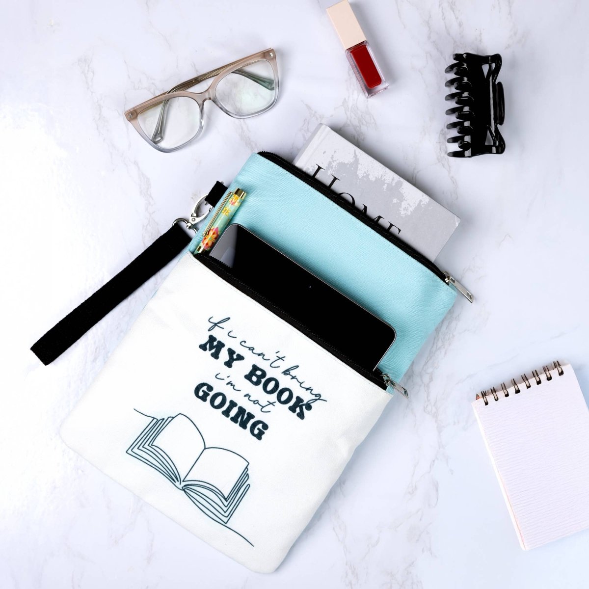 Pavilion - Bring My Book - Book/Tablet Sleeve - Purses & Pearls