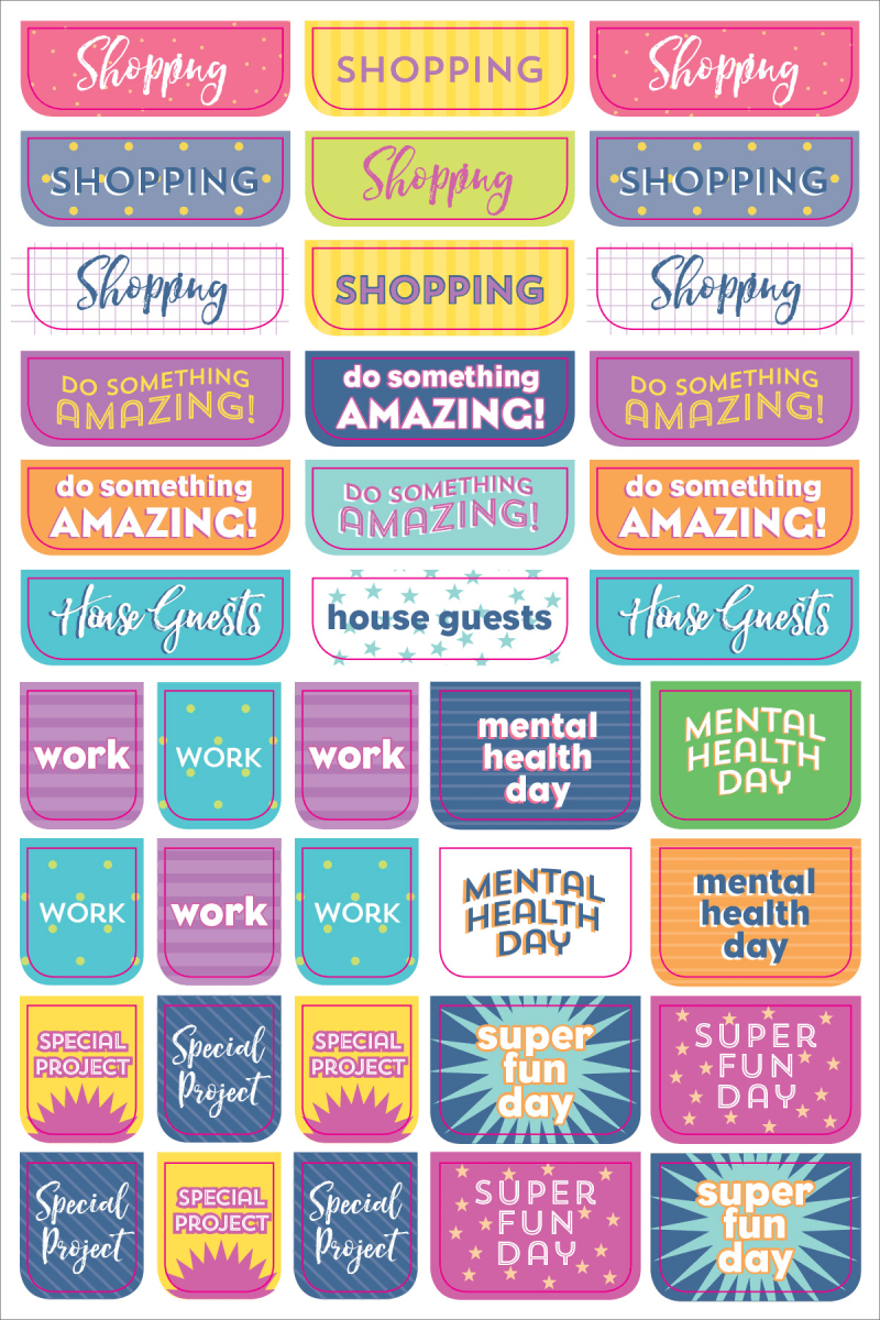 Peter Pauper Press - Essentials Weekly Planner Stickers - Purses & Pearls