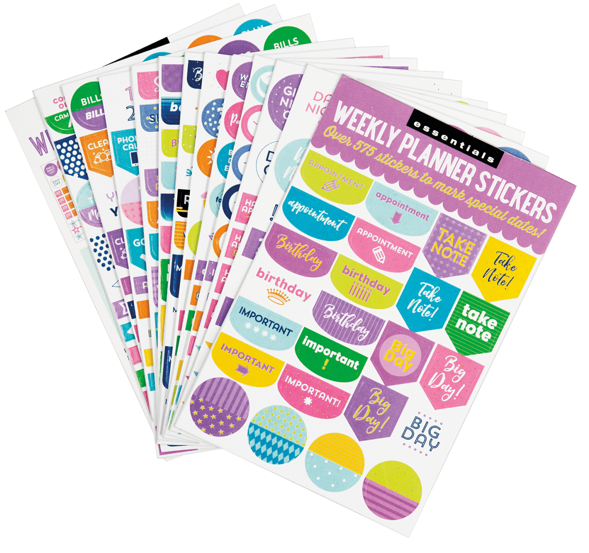 Peter Pauper Press - Essentials Weekly Planner Stickers - Purses & Pearls