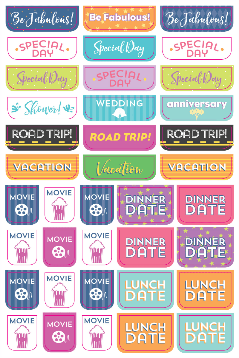 Peter Pauper Press - Essentials Weekly Planner Stickers - Purses & Pearls