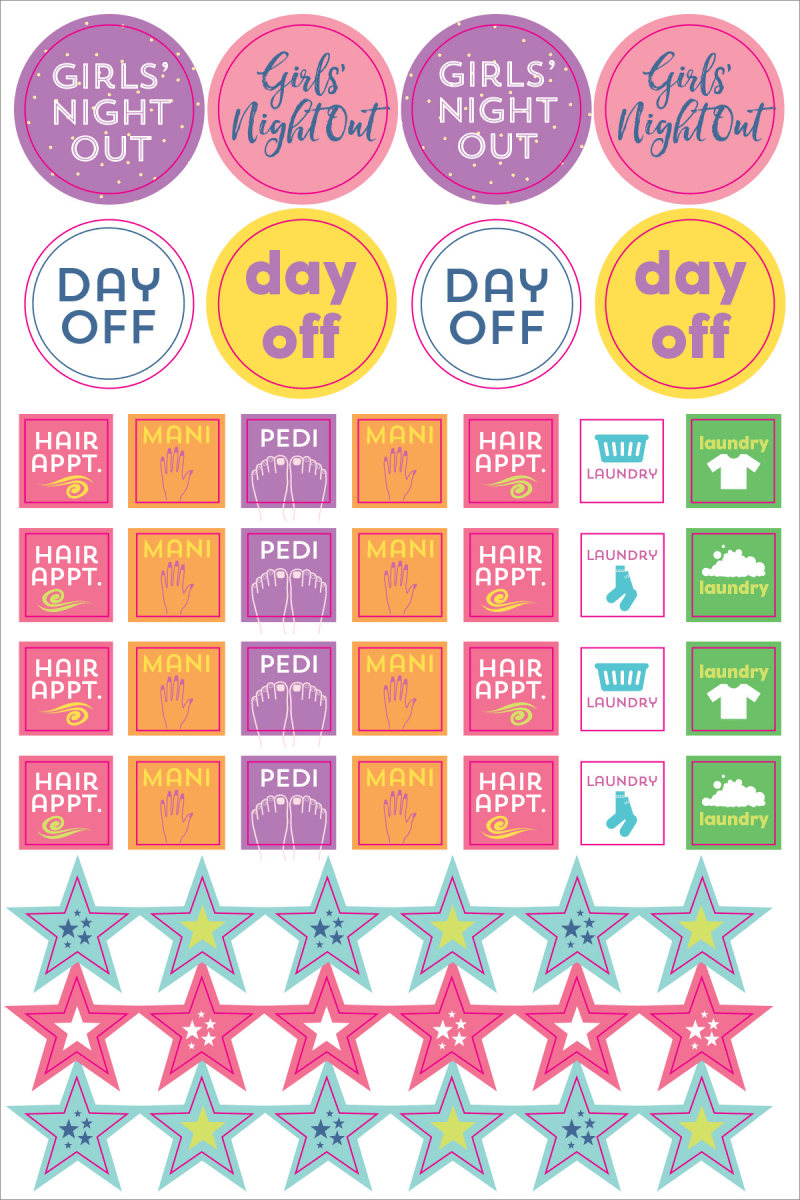 Peter Pauper Press - Essentials Weekly Planner Stickers - Purses & Pearls