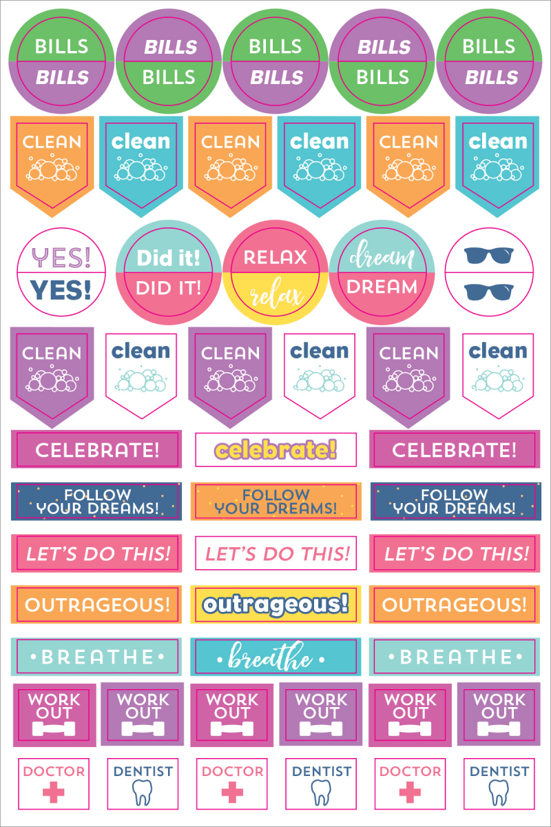 Peter Pauper Press - Essentials Weekly Planner Stickers - Purses & Pearls