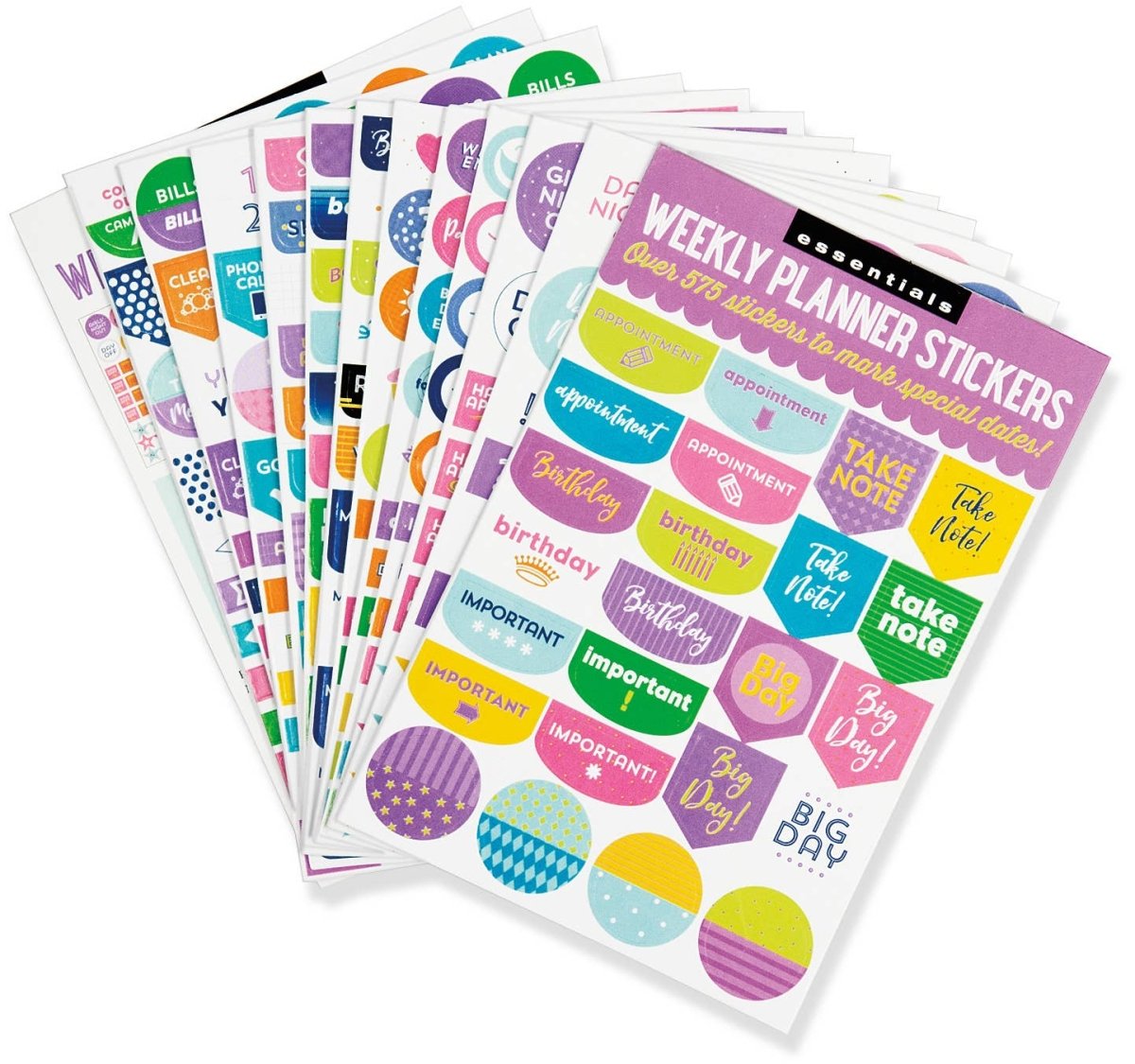 Peter Pauper Press - Essentials Weekly Planner Stickers - Purses & Pearls