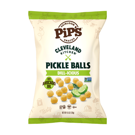 Pip's Heirloom Snacks - Dill Pickle Balls (12 Bags 1 Case) - Purses & Pearls