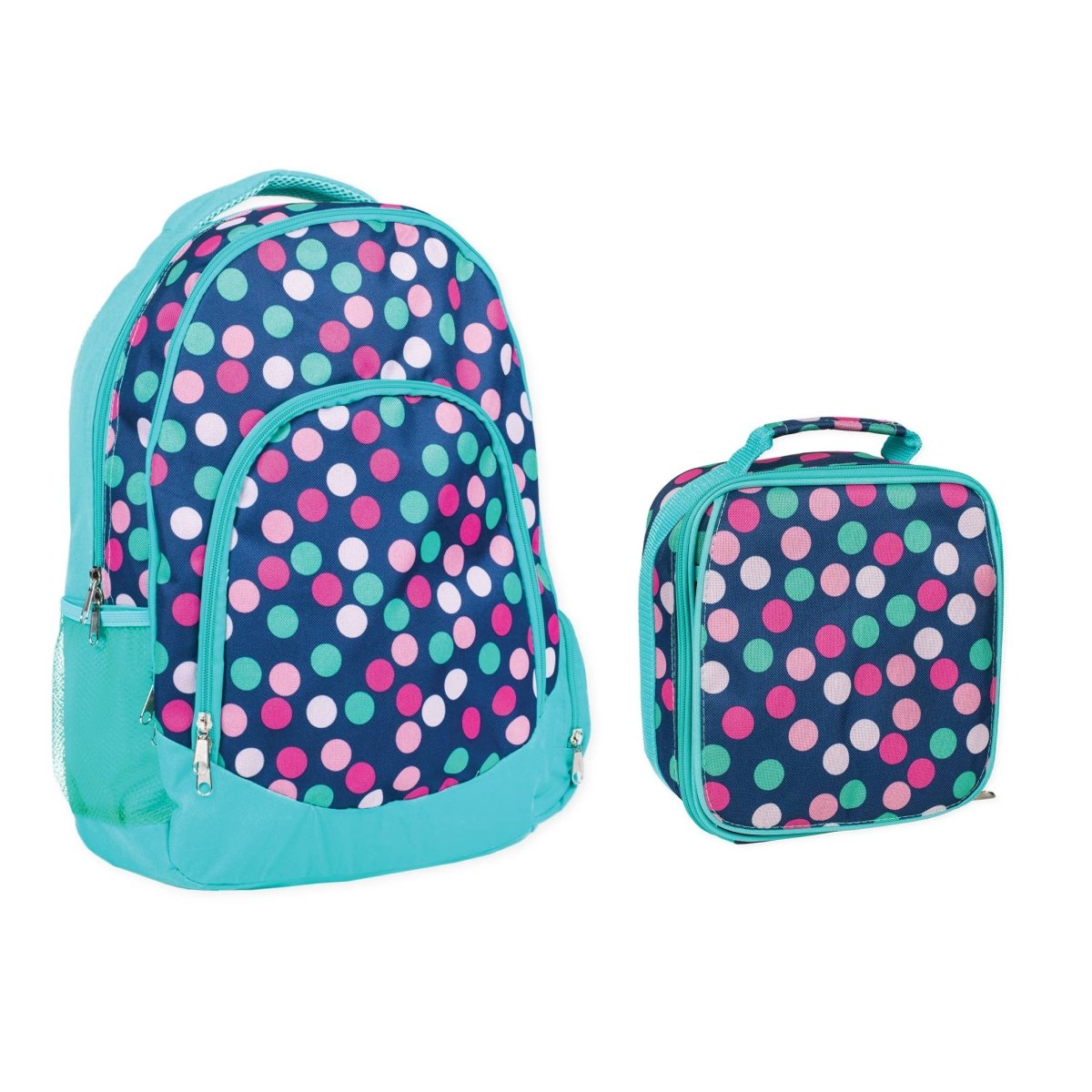 Polka Dot Pattern Backpack & Lunchbag Set - Purses & Pearls