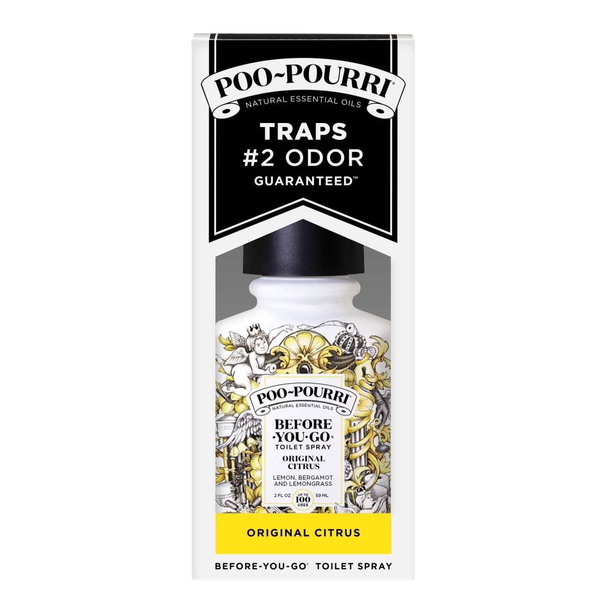 PooPourri Original Citrus Toilet Spray 2oz boxed - Purses & Pearls