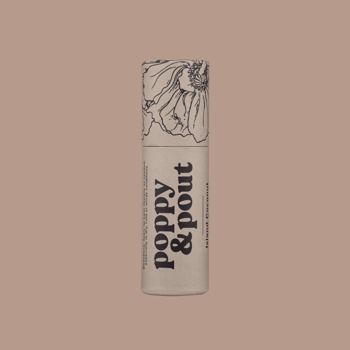 Poppy & Pout - Lip Balm, Island Coconut - Purses & Pearls