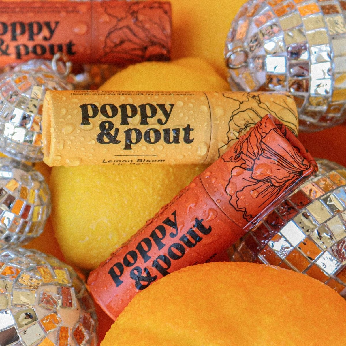 Poppy & Pout - Lip Balm, Lemon Bloom - Purses & Pearls