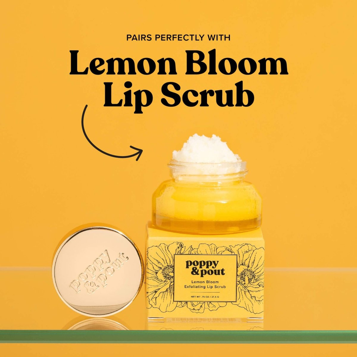 Poppy & Pout - Lip Balm, Lemon Bloom - Purses & Pearls