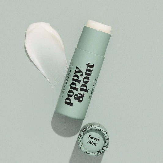 Poppy & Pout - Lip Balm, Sweet Mint - Purses & Pearls