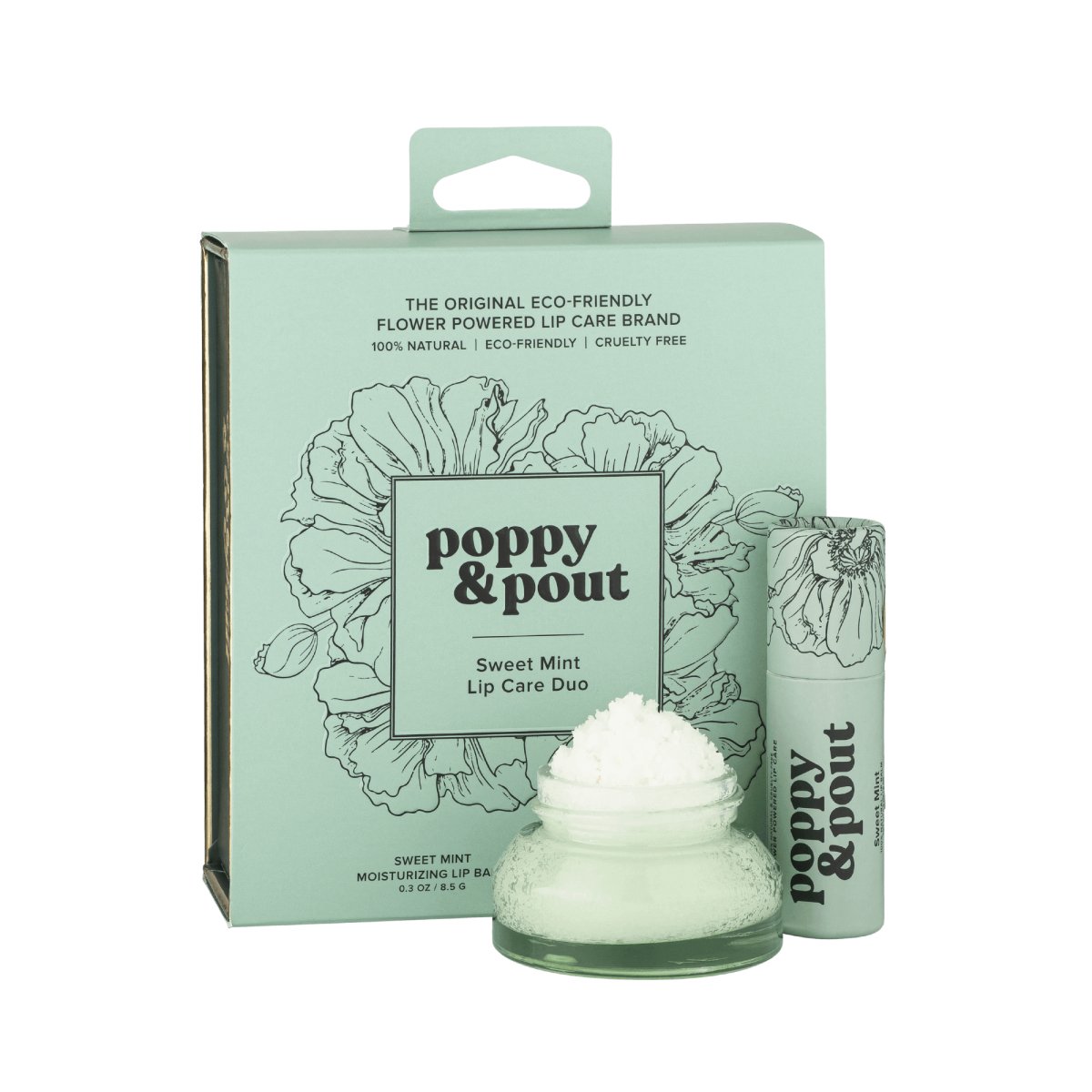 Poppy & Pout - Lip Care Duo, Sweet Mint - Purses & Pearls