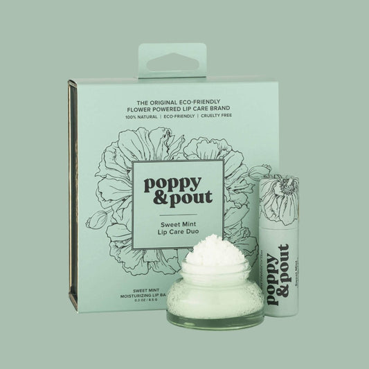 Poppy & Pout - Lip Care Duo, Sweet Mint - Purses & Pearls