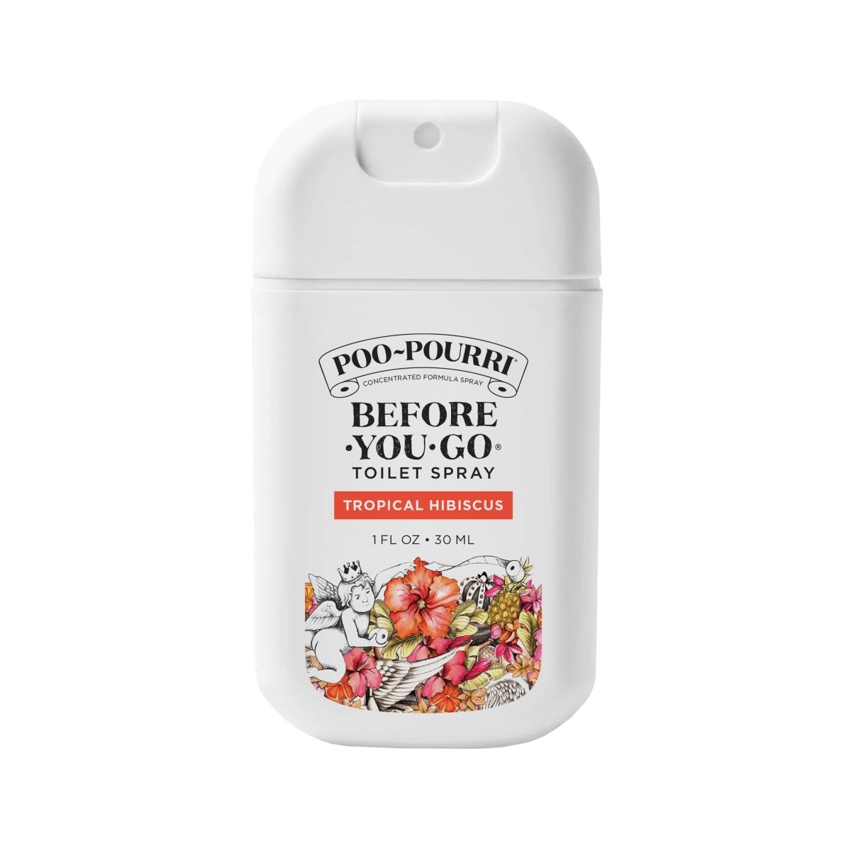 ~Pourri - Poo~Pourri - 1oz Pocket Sprayer w/ Pouch - Tropical Hibiscus - Purses & Pearls