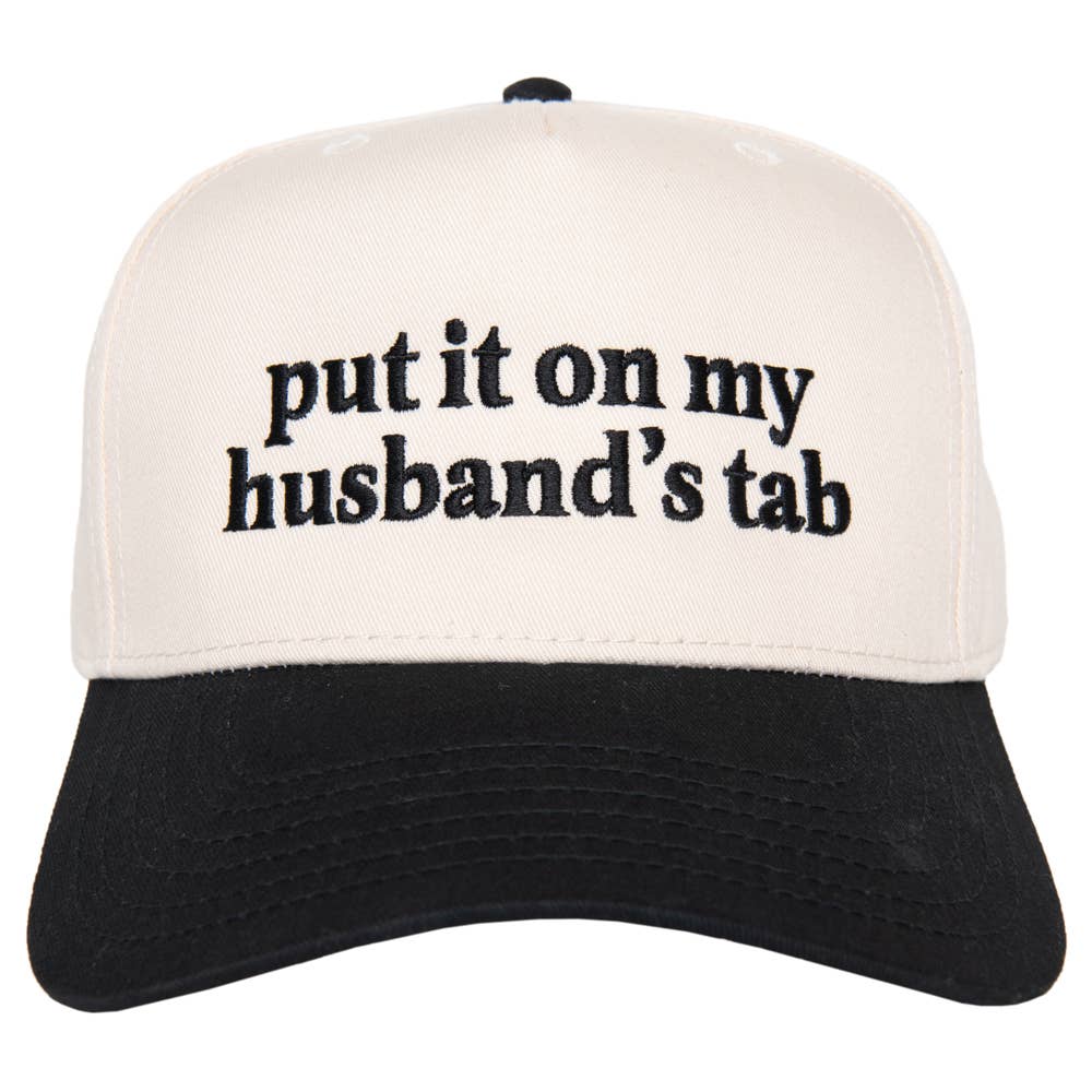 Put It On My Husband's Tab Two - Toned Vintage Hat - Purses & Pearls