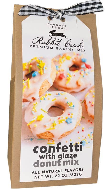 Rabbit Creek Gourmet - Confetti Cake Donut w/Glaze - Purses & Pearls