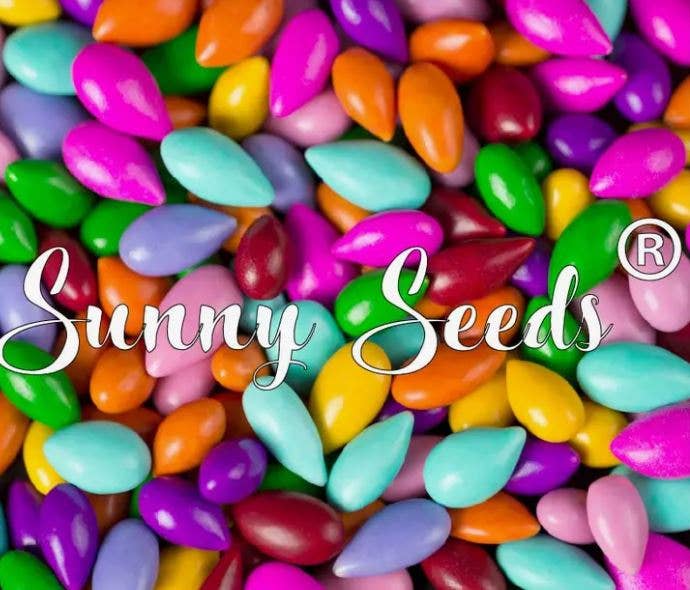 Rainbow colored Sunny Seeds in 3 oz tubes - Purses & Pearls