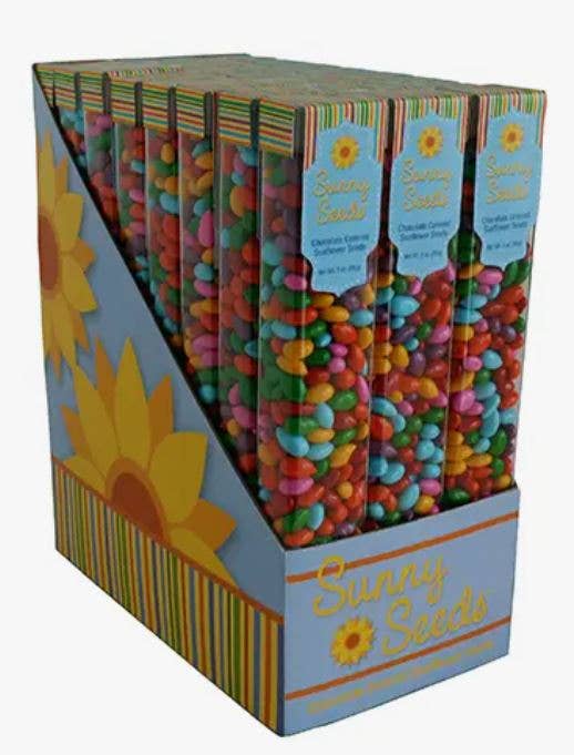 Rainbow colored Sunny Seeds in 3 oz tubes - Purses & Pearls