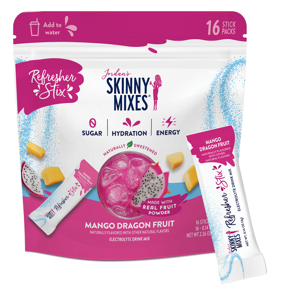 Refresher Stix 16 ct - Mango Dragon Fruit - Purses & Pearls