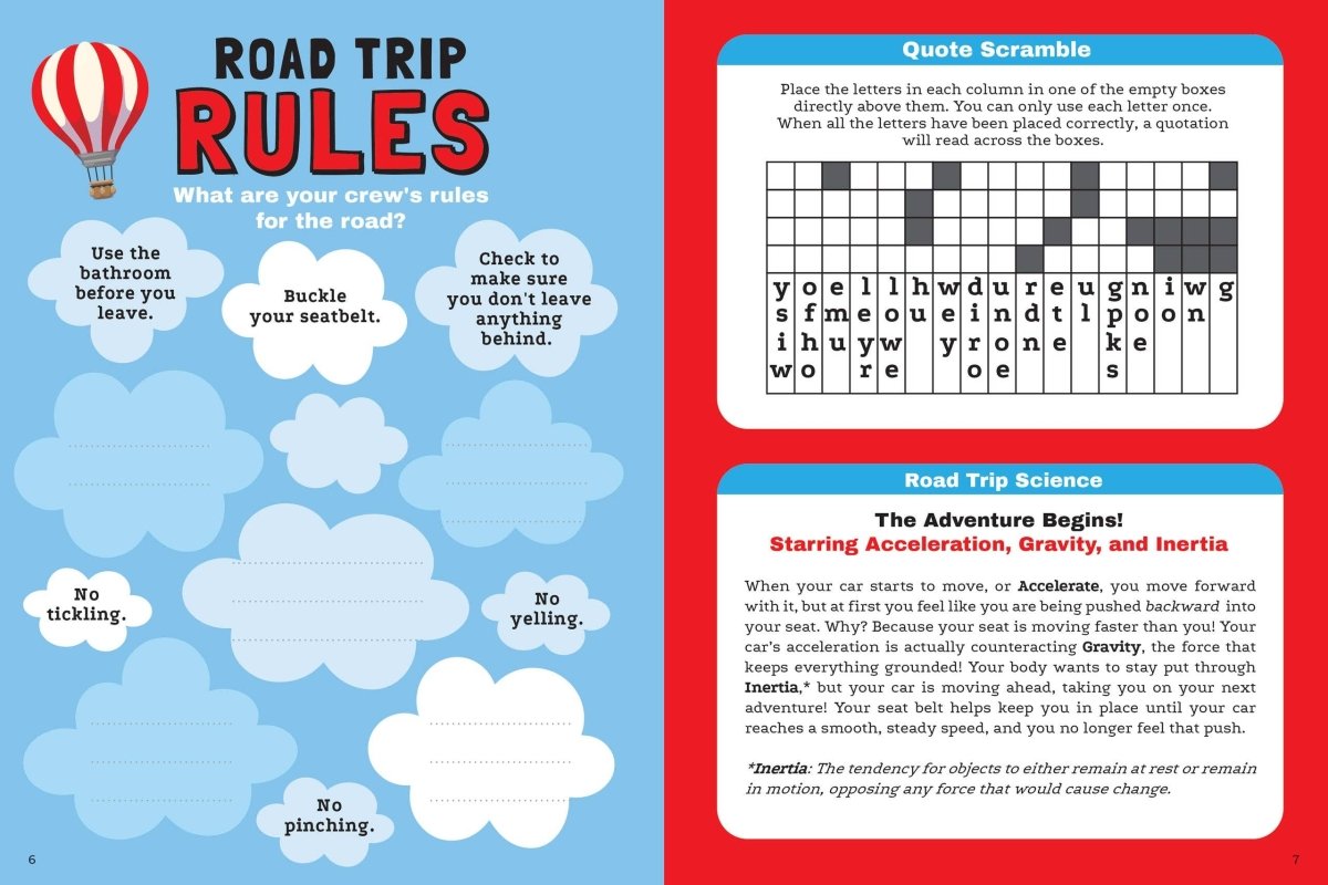 Road Trip Activity Quest! - Purses & Pearls