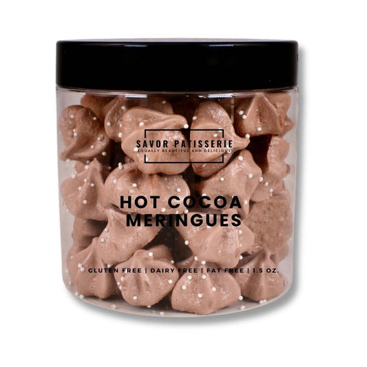 Savor Patisserie French Macarons - Hot Cocoa Meringues - Purses & Pearls