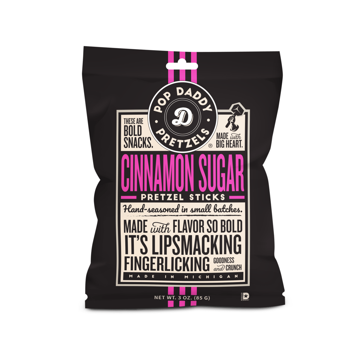 Seasoned Pretzels - 3oz - Cinnamon Sugar - Purses & Pearls